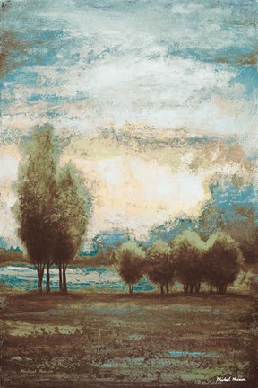 Framed Return to the Blue Open Glow I Print