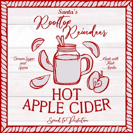 Framed Vintage Christmas Treats III Print