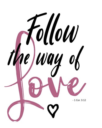 Framed Follow Love Print
