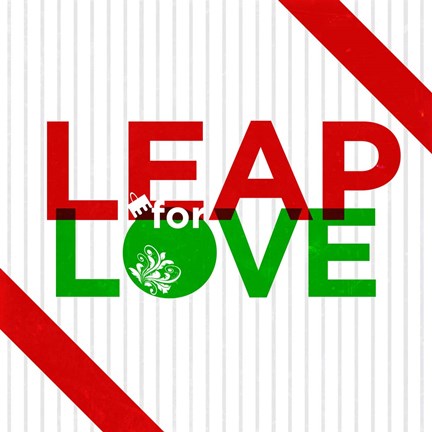 Framed Leap for Love Print