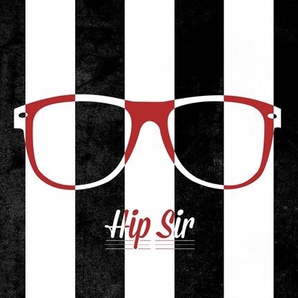 Framed Hip Glasses II Print