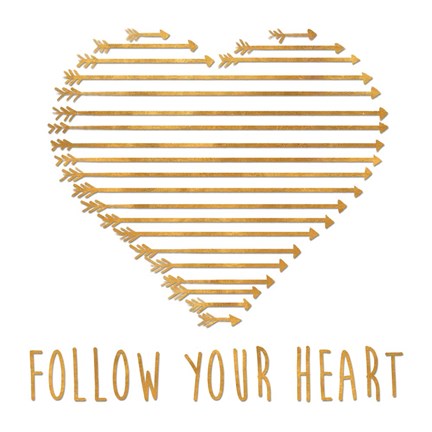 Framed Follow Your Heart Print
