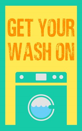 Framed Get Your Wash On Print