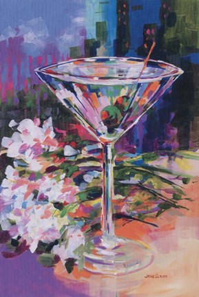 Framed N.Y. Martini Print