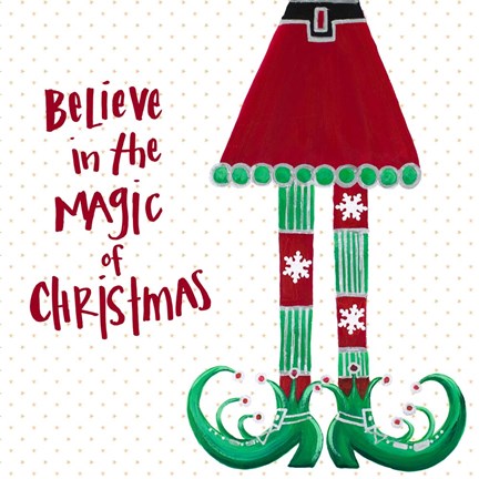 Framed Holiday Legs II Print