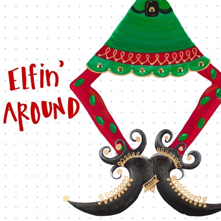 Framed Holiday Legs III Print