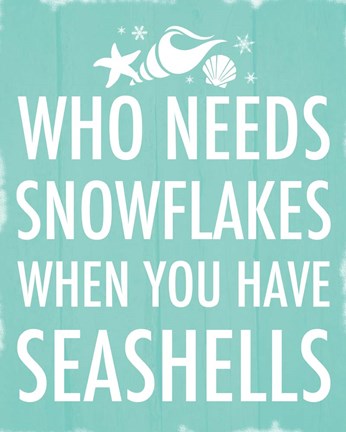 Framed Seashells Print