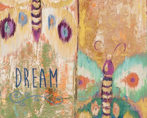 Framed Ikat Flutter Dream Print