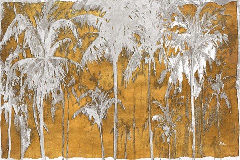 Framed Luxe Palms II Print