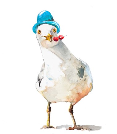 Framed Silly Seagull Print