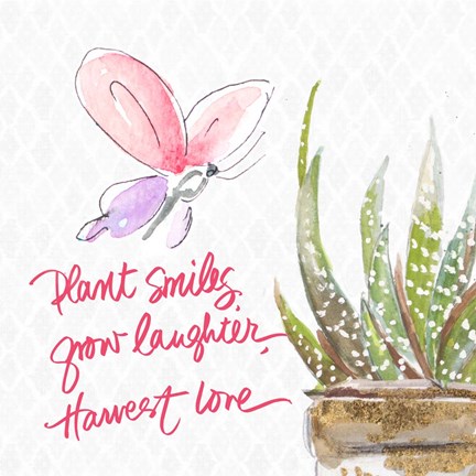 Framed Plant Smiles Print