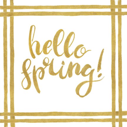 Framed Hello Spring Print