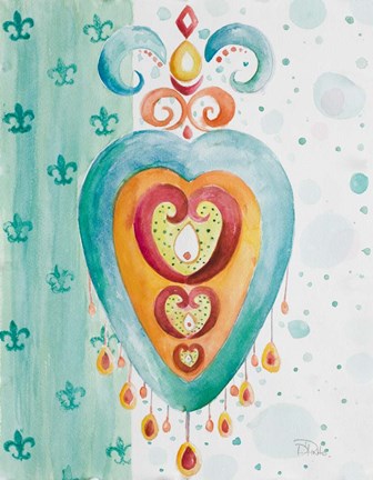 Framed Decorative Design I Print