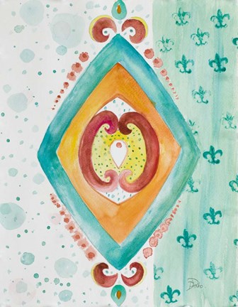 Framed Decorative Design II Print