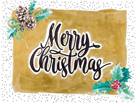 Framed Merry Christmas Print