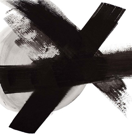 Framed Black Moon I Print