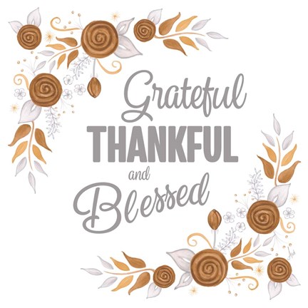 Framed Harvest Floral I Print