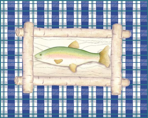 Framed Framed Lake Fish III Print