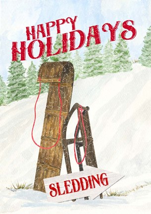 Framed Sleigh Bells Ring - Patchwork Print