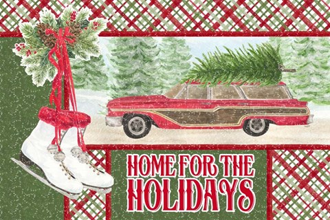 Framed Sleigh Bells Ring - Home for the Holidays Print