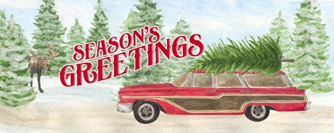 Framed Sleigh Bells Ring - Tree Day Print