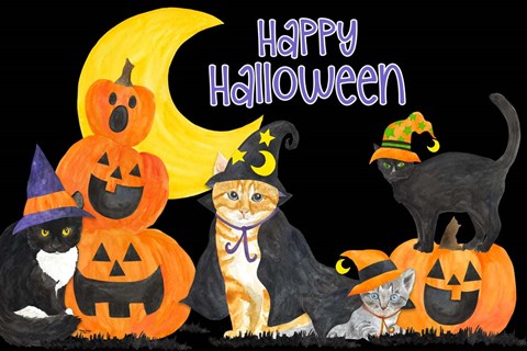 Framed Fright Night Friends horizontal II Print