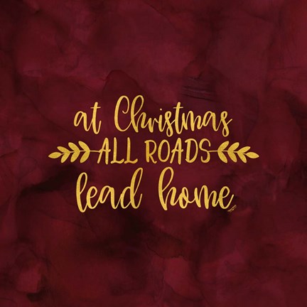 Framed All that Glitters for Christmas I-All Roads Print