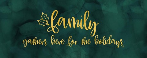 Framed All that Glitters panel I-Family Gathers Print