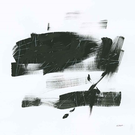 Framed Gold and Black Elements XX Print