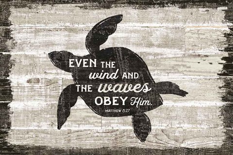 Framed Driftwood Coast Scripture III Print