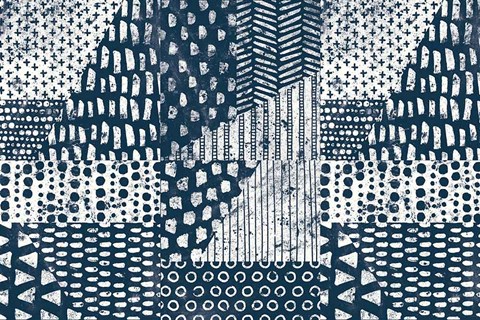 Framed Mark Making Tile VI Print