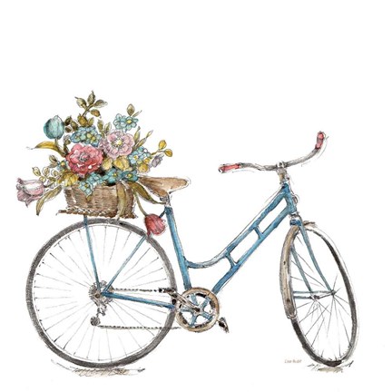 Framed Paris Forever III v2 White Print