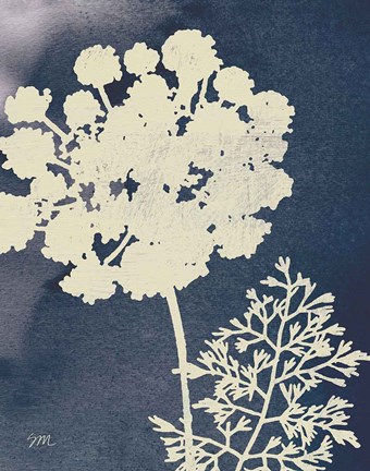 Framed Dark Blue Sky Garden IV Print