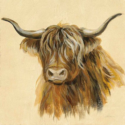 Framed Highland Animal Cow Print