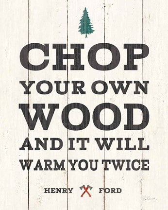 Framed Cabin Life II Neutral Print