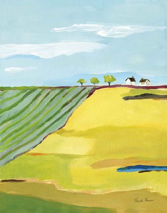 Framed Golden Country Print