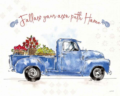 Framed Americana Mood VIII Print