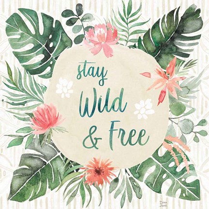 Framed Paradise Petals V Print