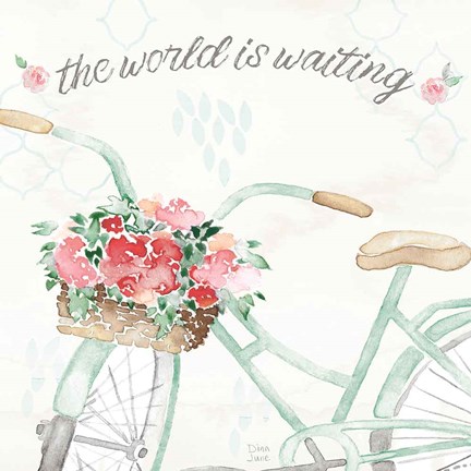 Framed Boho Ride III no Eiffel Tower Print