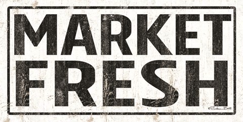 Framed Market Fresh Print