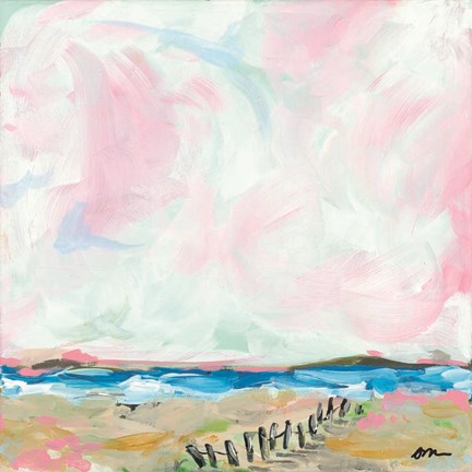 Framed Beach Days II Print