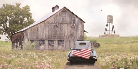 Framed Flag on Tailgate Print