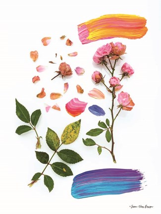 Framed Flowers and the Paint Print