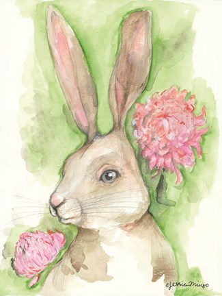 Framed Ruby the Rabbit Print