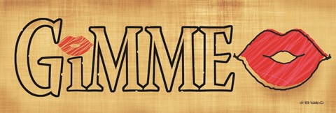 Framed Gimme Kiss Print
