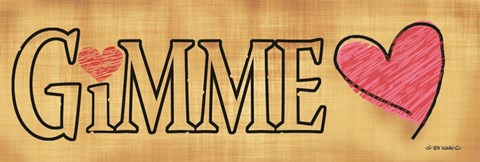 Framed Gimme Love Print