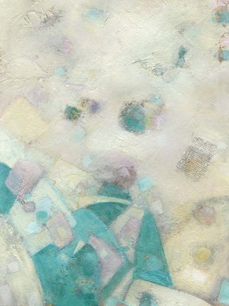 Framed Turquoise Celebration I Print