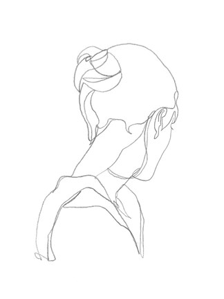 Framed Feminine Contour II Print