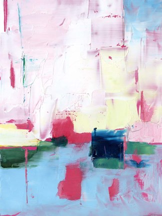 Framed Magenta Horizon I Print