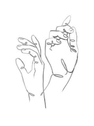 Framed Hand Gestures I Print